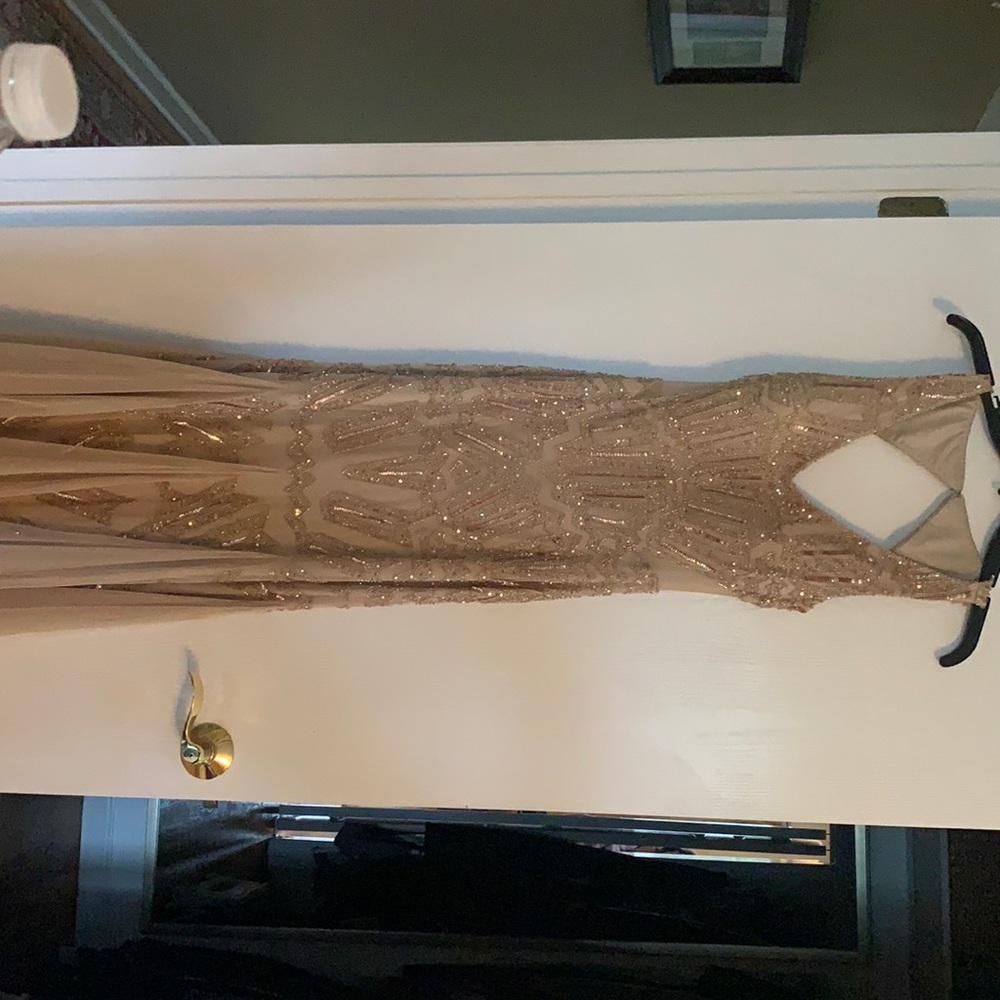 Champagne beeded gown